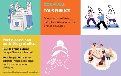 affiche des Portes ouvertes Maison de la ligue contre le cancer 2025