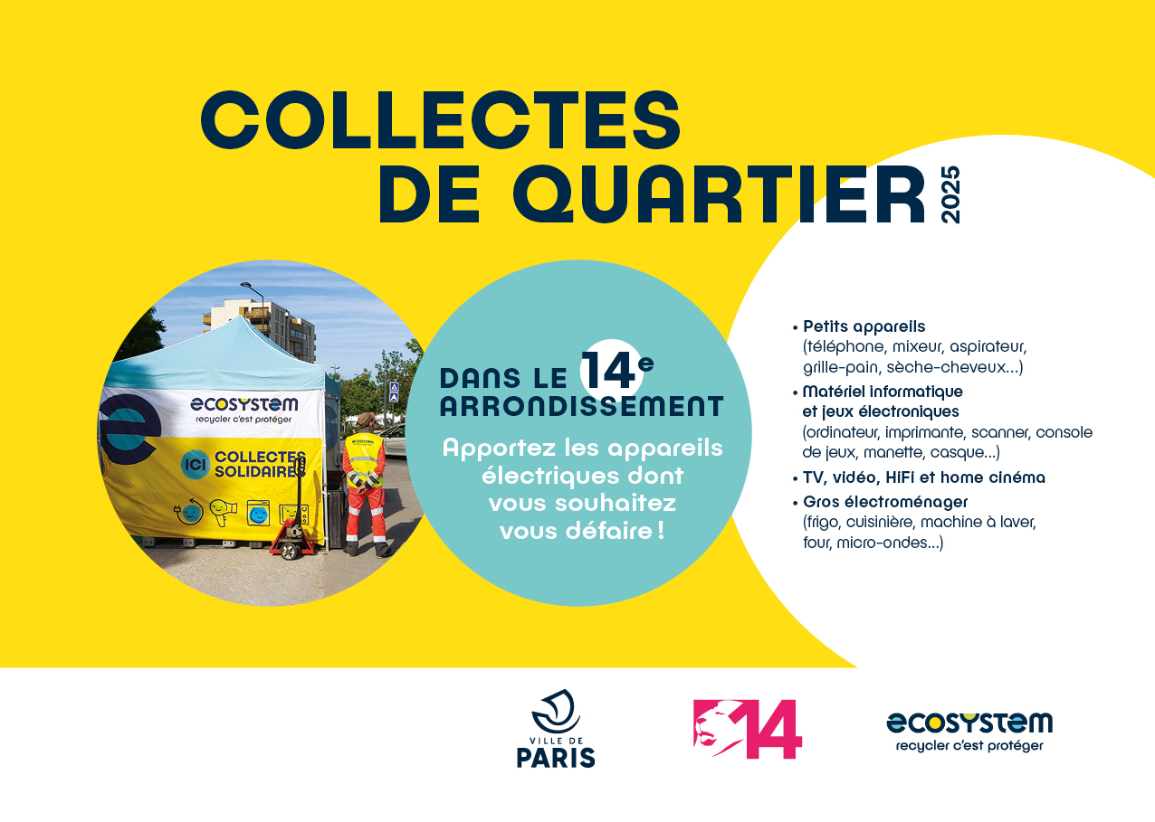 Flyer recto Collecte de quartier ecosystem 