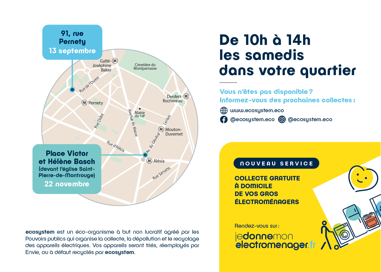Flyer verso collecte de quartier ecosystem