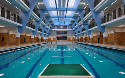 La piscine Rouvet, dans le 19e. 