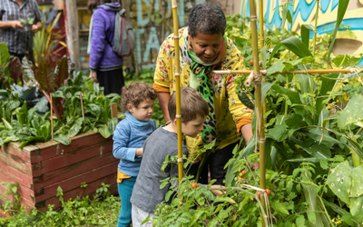 Enfants à la Fête des Jardins