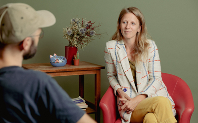 Séance avec une psychologue. 