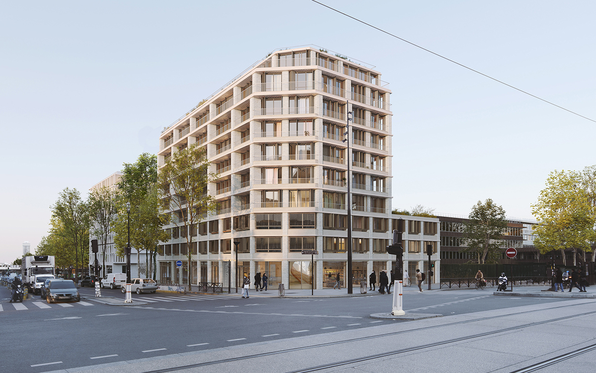 Photo 3D des futurs logements au 100 boulevard Ney