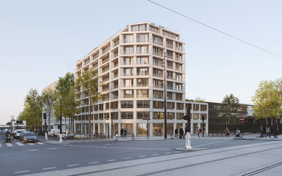 Photo 3D des futurs logements au 100 boulevard Ney