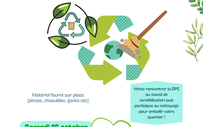 affiche Journée de nettoyage participatif- Bas Belleville 2025