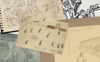 Visuel d'un pèle mêle de documents d'époque