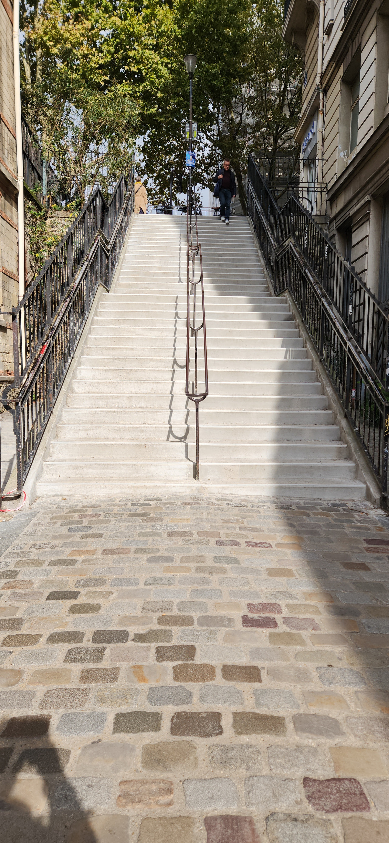 Photo de l'escalier de la rue Levert
