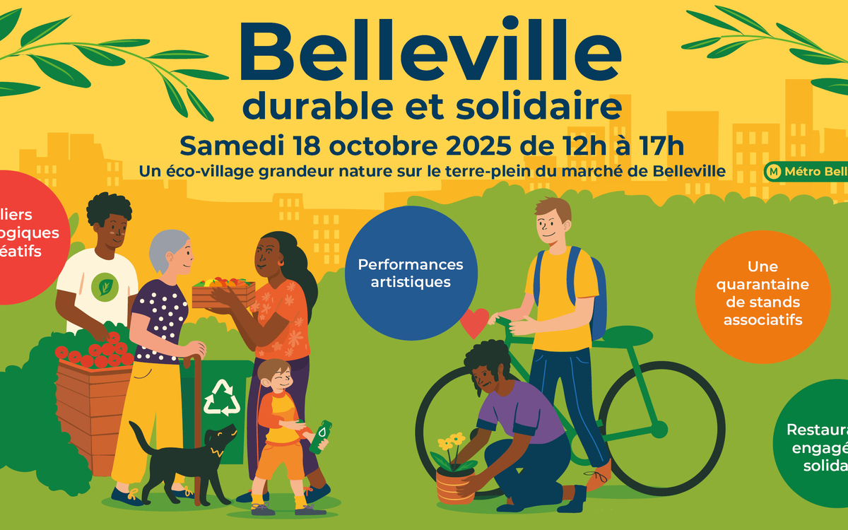 Visuel de Belleville durable et solidaire 2025