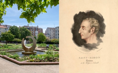 Illustration pour les origines du square des saint-simoniens