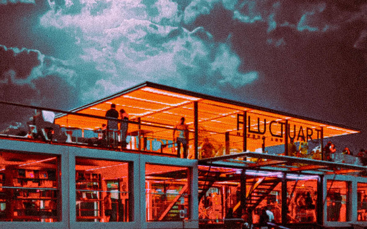 Visuel représentant le bateau Flucuart avec un décor d'épouvante