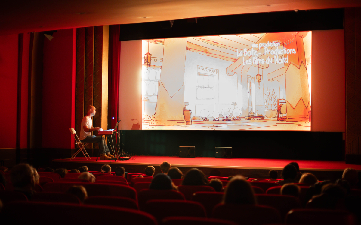 Ciné-concert La princesse et le rossignol composé et joué par Cyrille Aufaure
