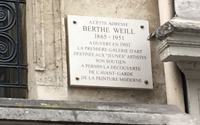 plaque sur la vie de berthe weill