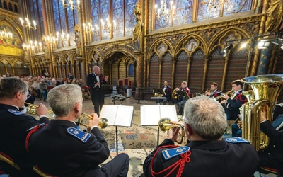ensemble de cuivre des gardiens de la paix à l'occasion d'un concert