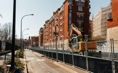 Photo des travaux CPCU rue Louis Lumière