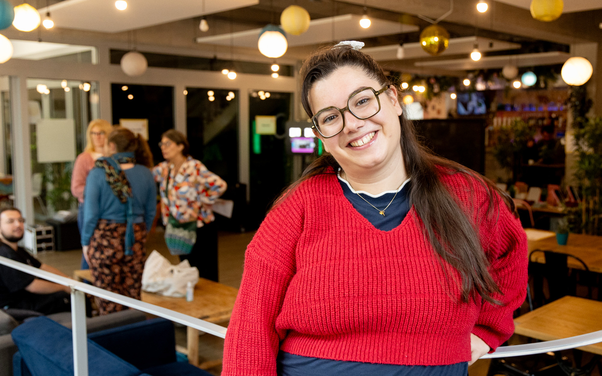Margot Mouard lors de l'une de ses missions (Family day) pour la Ville de Paris 