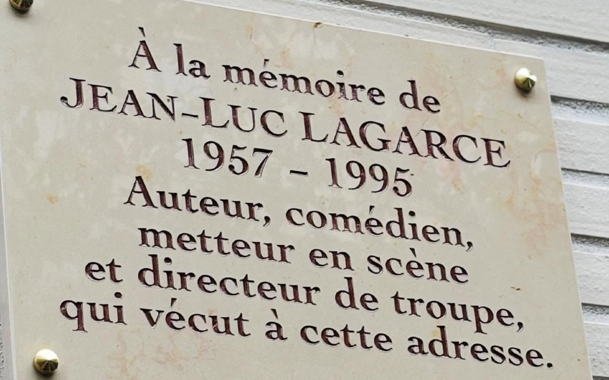 Plaque Lagarce dans le 14e.