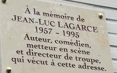 Plaque Lagarce dans le 14e.