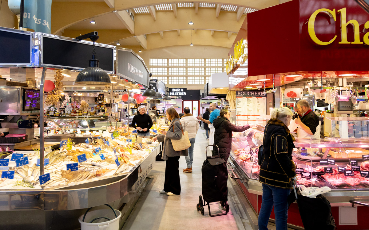 détails des allées du marché 