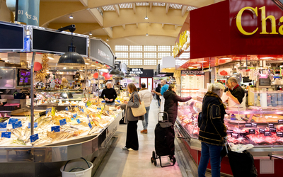 détails des allées du marché 