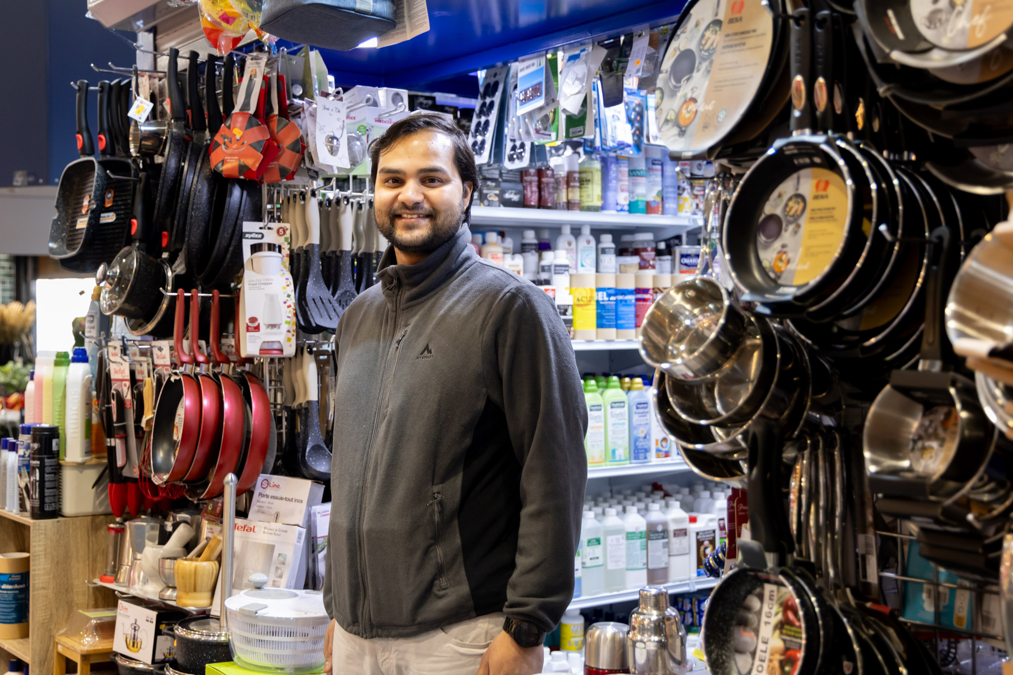 portrait du droguiste du marché 