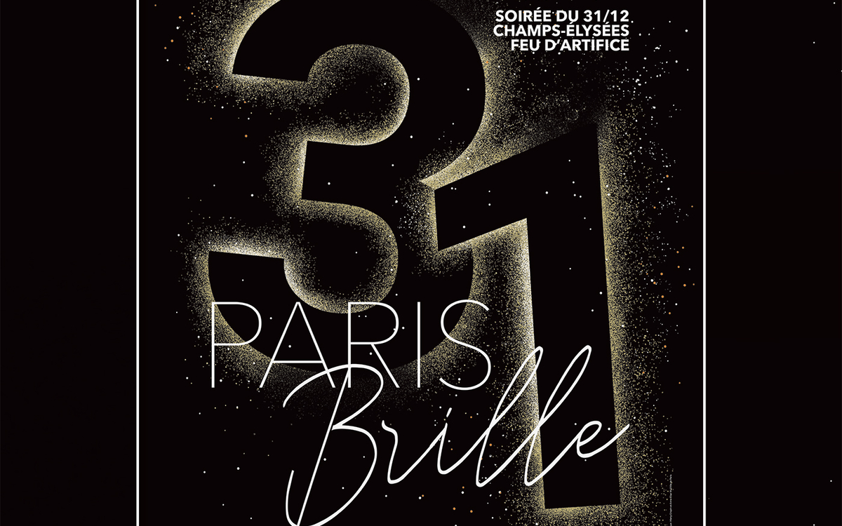 Un 3 et un 1 en très grand froment un 31, avec le titre Paris Brille et des étoiles