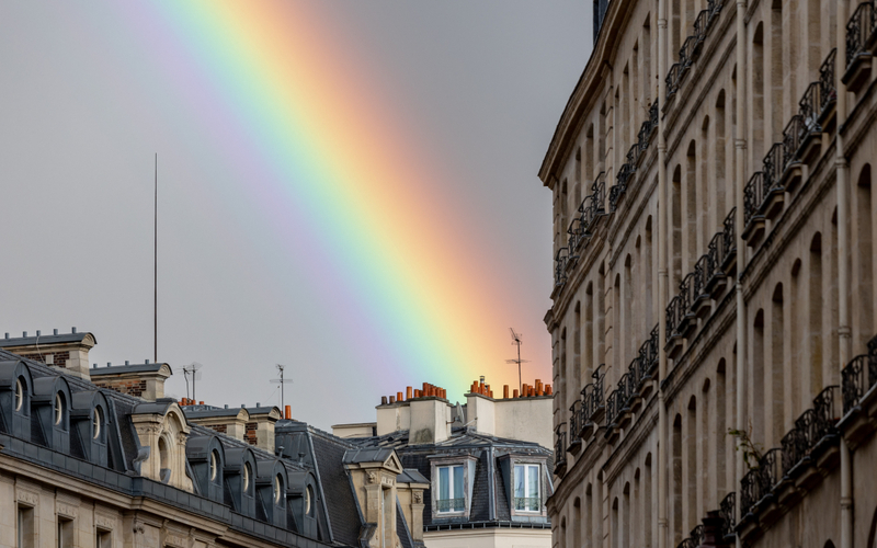 Un arc en ciel sur Paris 