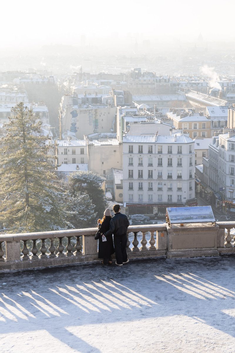 Un instant suspendu à Montmartre.