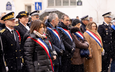 AnneHidalgo lors des commémorations des attentats de janvier 2015 : Paris n'oublie pas