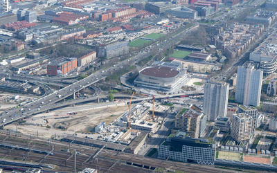 Vue arienne du secteur Dubois Condorcet, Paris 18e