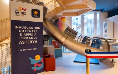 Visuel du toboggan installé dans le centre Asterya