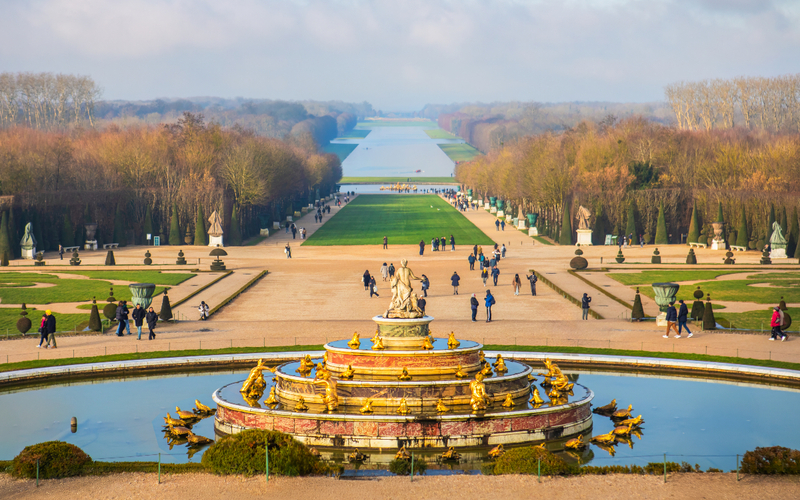 La fontaine des jardins du château de Versailles
