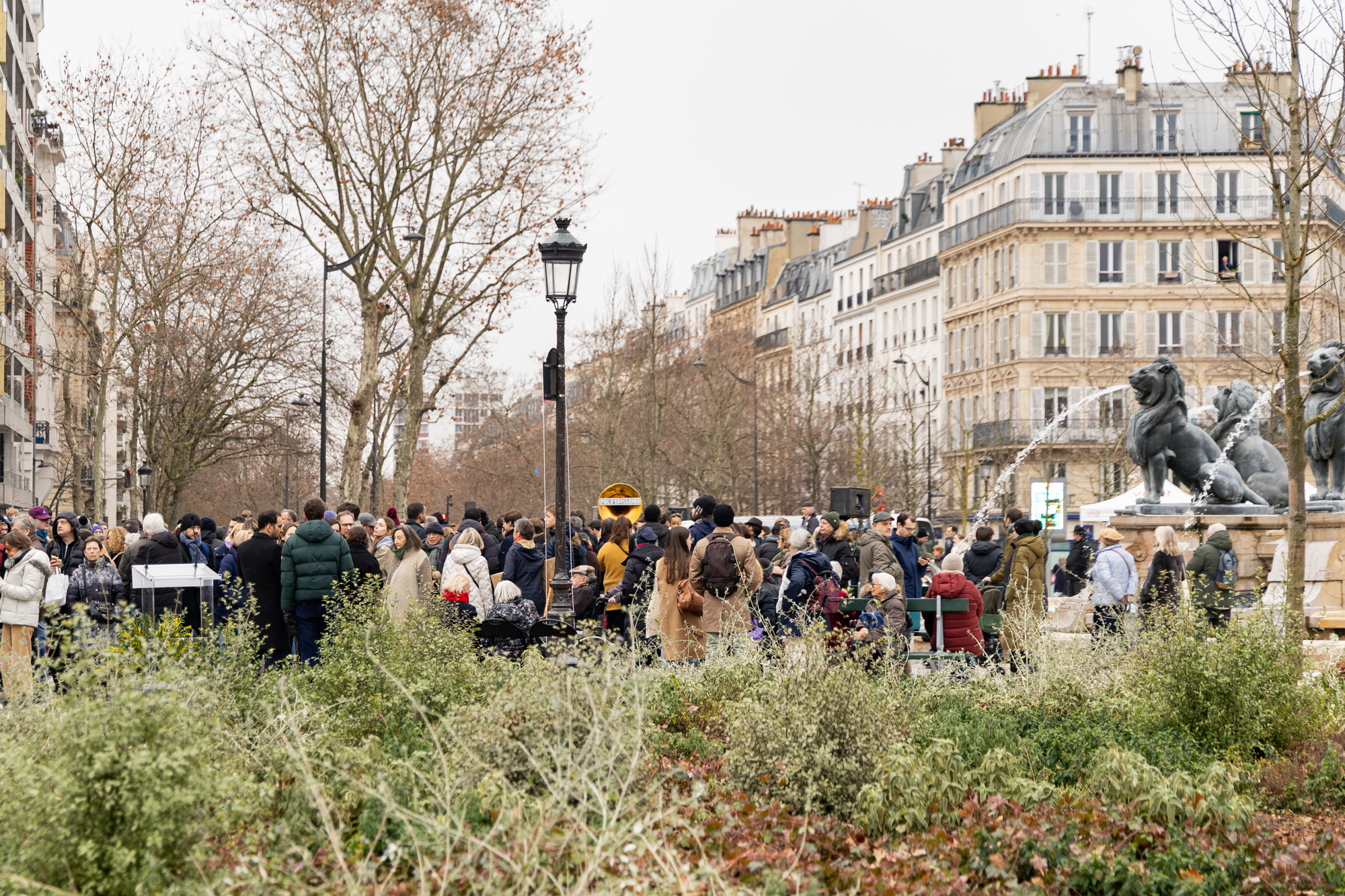 L'inauguration de la place