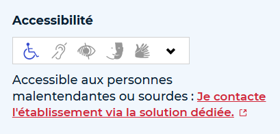 Logos d'accessibilités