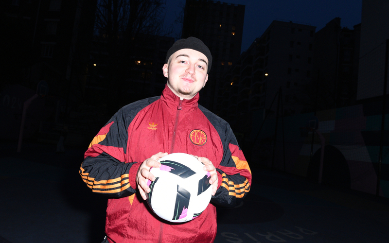 Portrait de Alessio Bartoccini, supporter de foot.