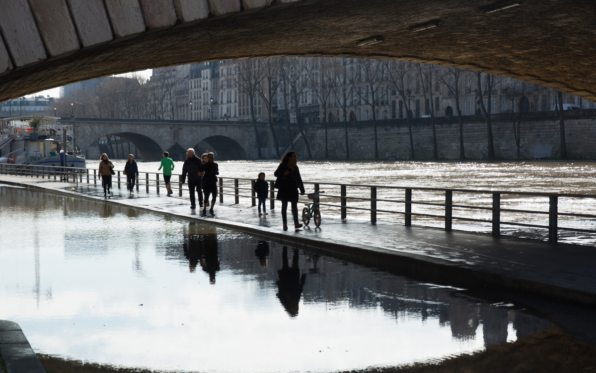 Crue de la Seine à Paris. 
