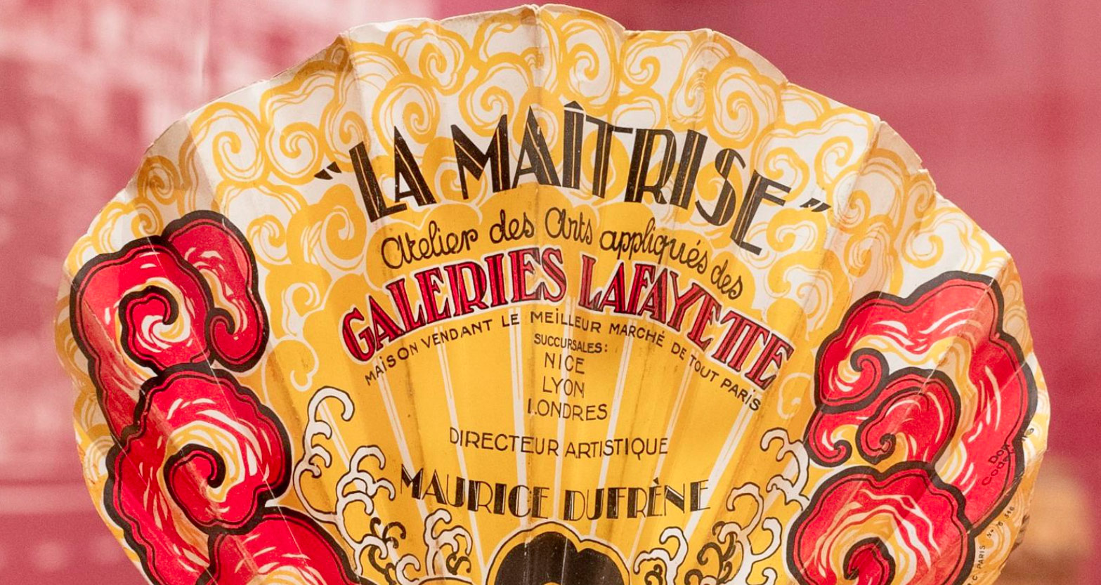 Eventail des Galeries Lafayette, réalisé en 1920