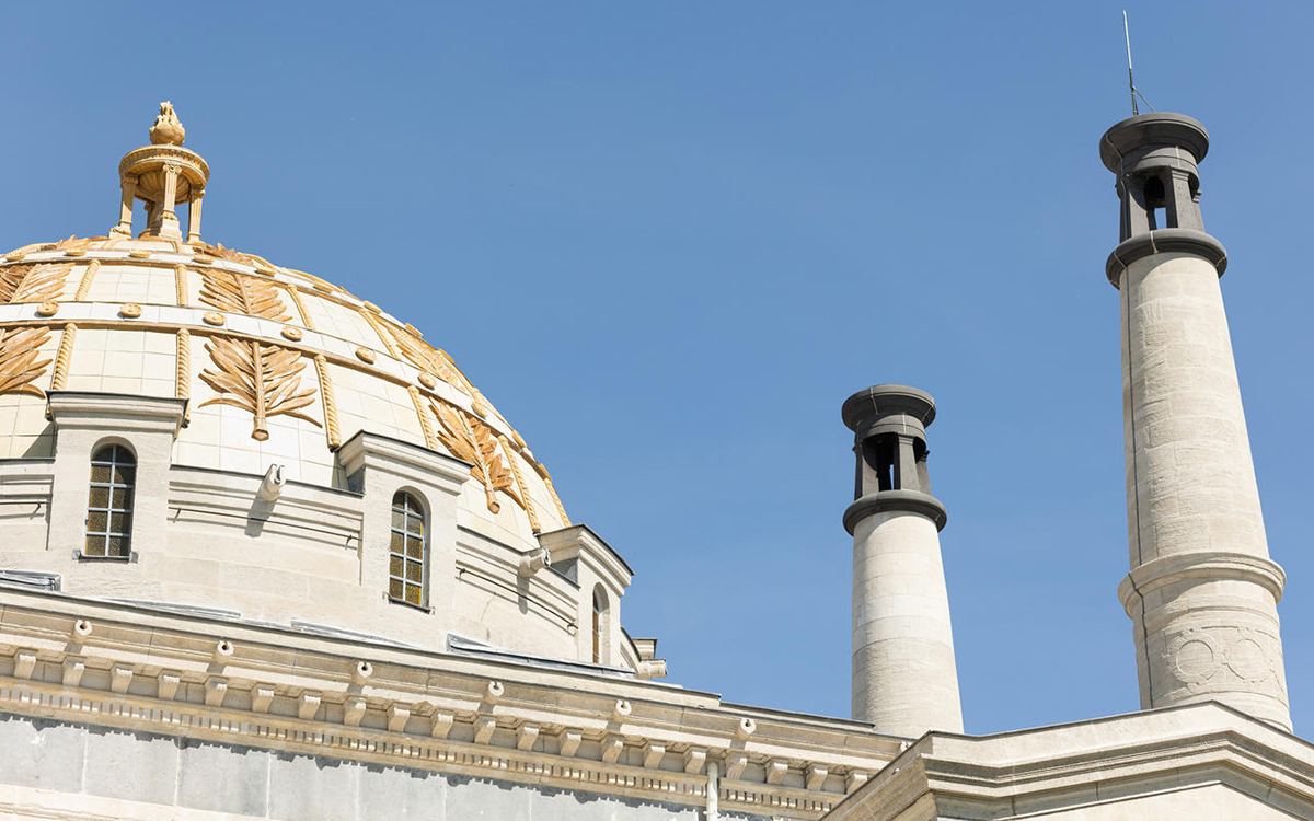 Le dôme du crematorium du Père Lachaise