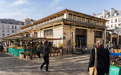 vue du marché couvert beauvau 