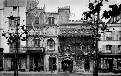 Devanture des cabarets "Le Ciel" et "L'Enfer", boulevard de Clichy.