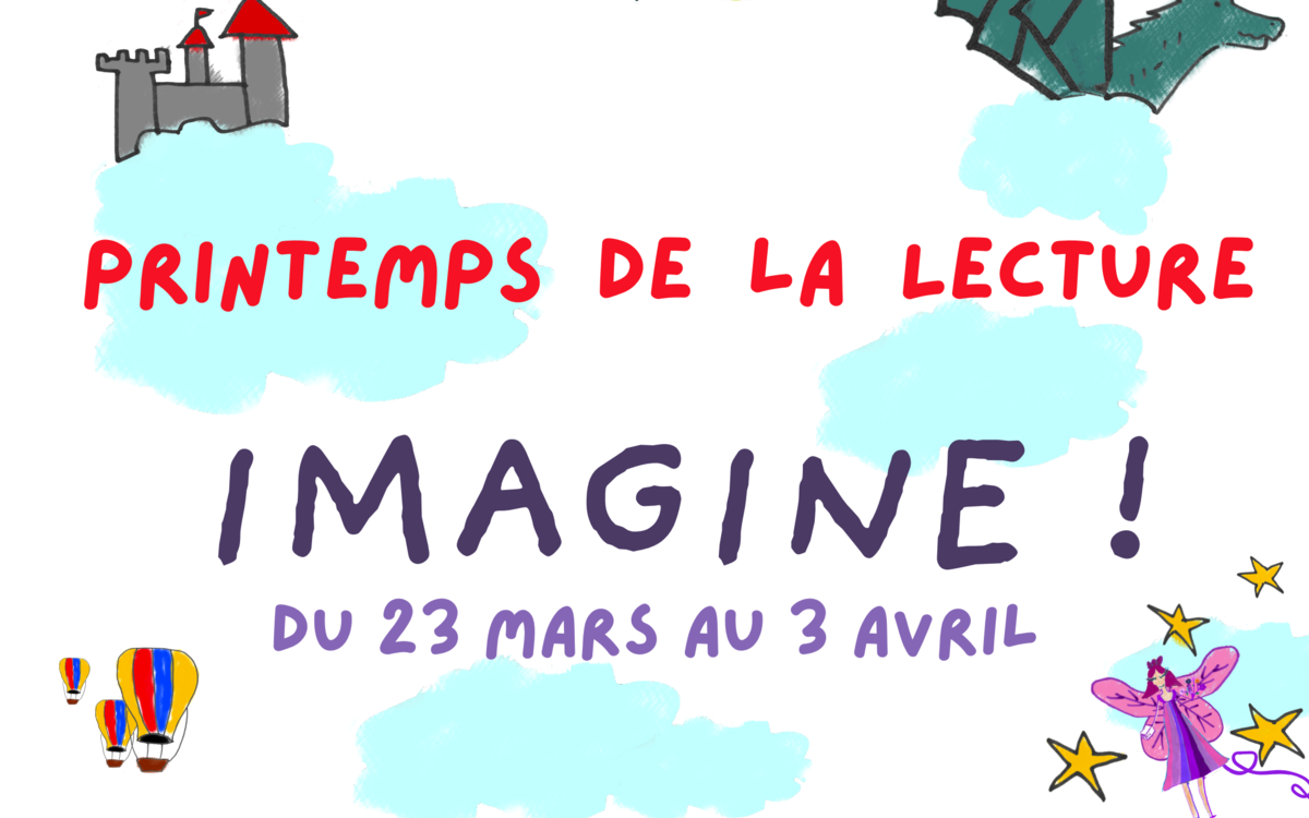 affiche avec les dates du Printemps de la Lecture 2026