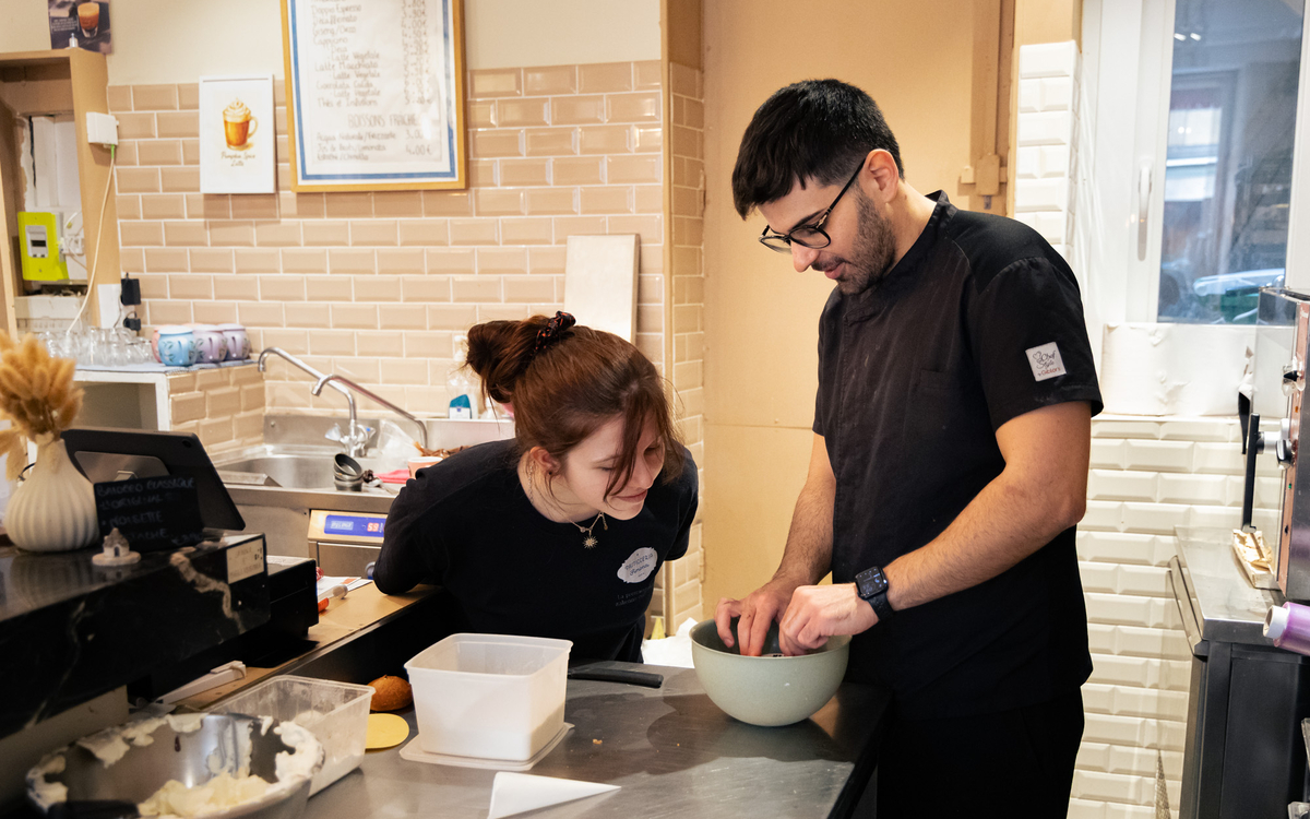 les deux chefs de la pâtisserie 