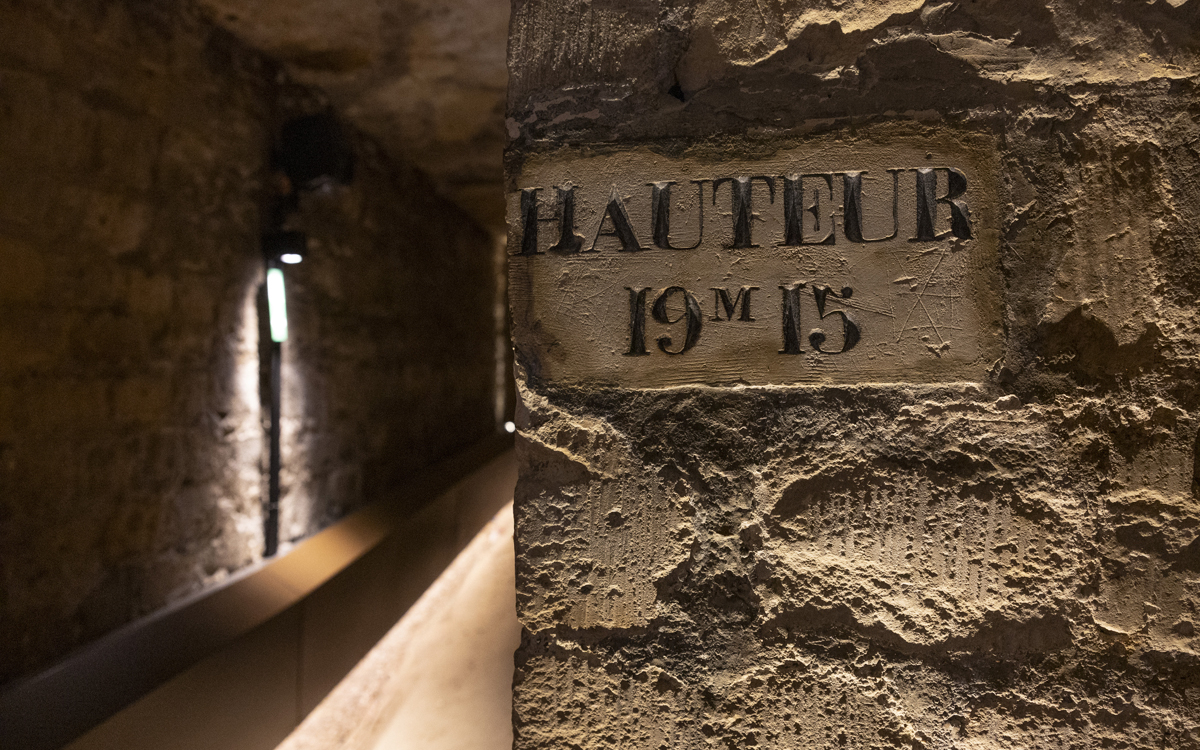 Visuel des catacombes fraichement rénové.