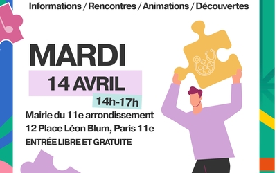 En présence du pôle psychiatrie adulte, Maison des Solidarités, Maison Sport Santé Piver, Maison Perchée etc. Atelier bien-être et animations artistiques. Concert de clôture chants lyriques à 16h30 - Mairie du 11e, Salle des fêtes
