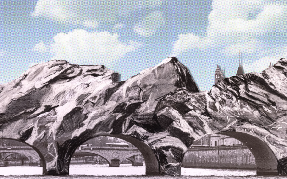 Esquisse préparatoire de l'installation de la Caverne du Pont Neuf créée par l'artiste JR.