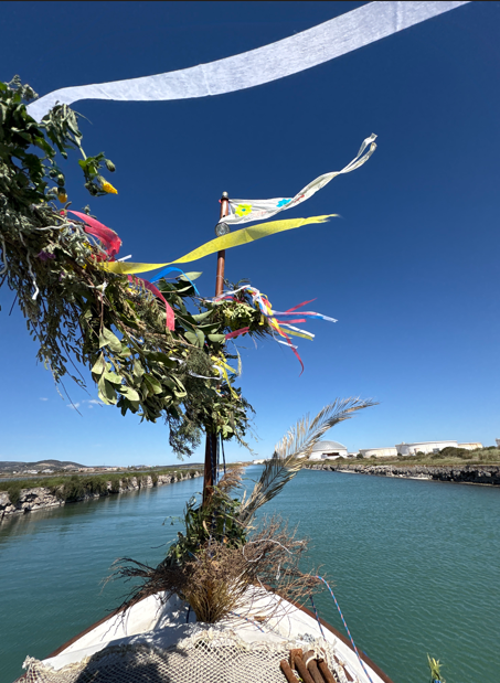 Vue du bateau la Lusa 
