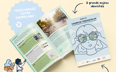 Photo montage du Cahier des Tendances 2026 avec pour texte "Découvrez la dernière édition du Cahier des Tendances 2026"