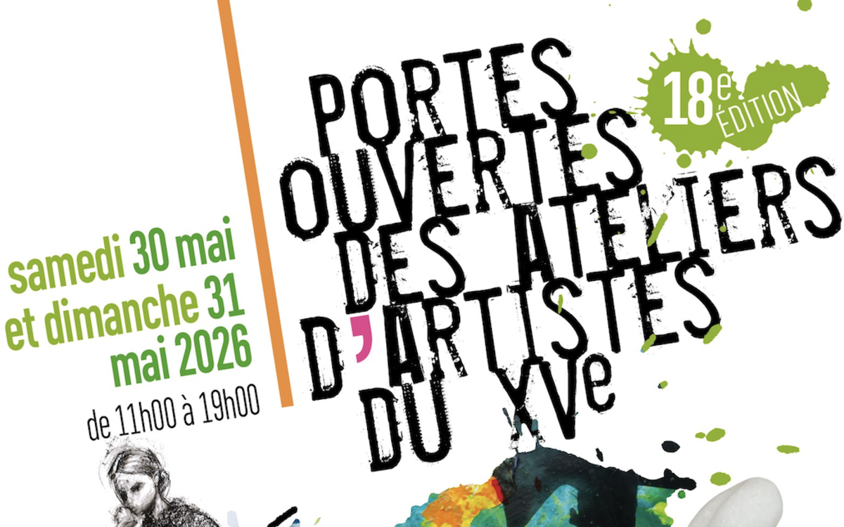 Affiche de la 18e édition des portes ouvertes des ateliers d'artistes