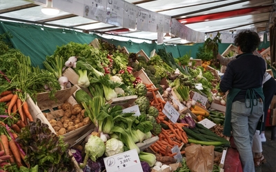 marché découvert bio