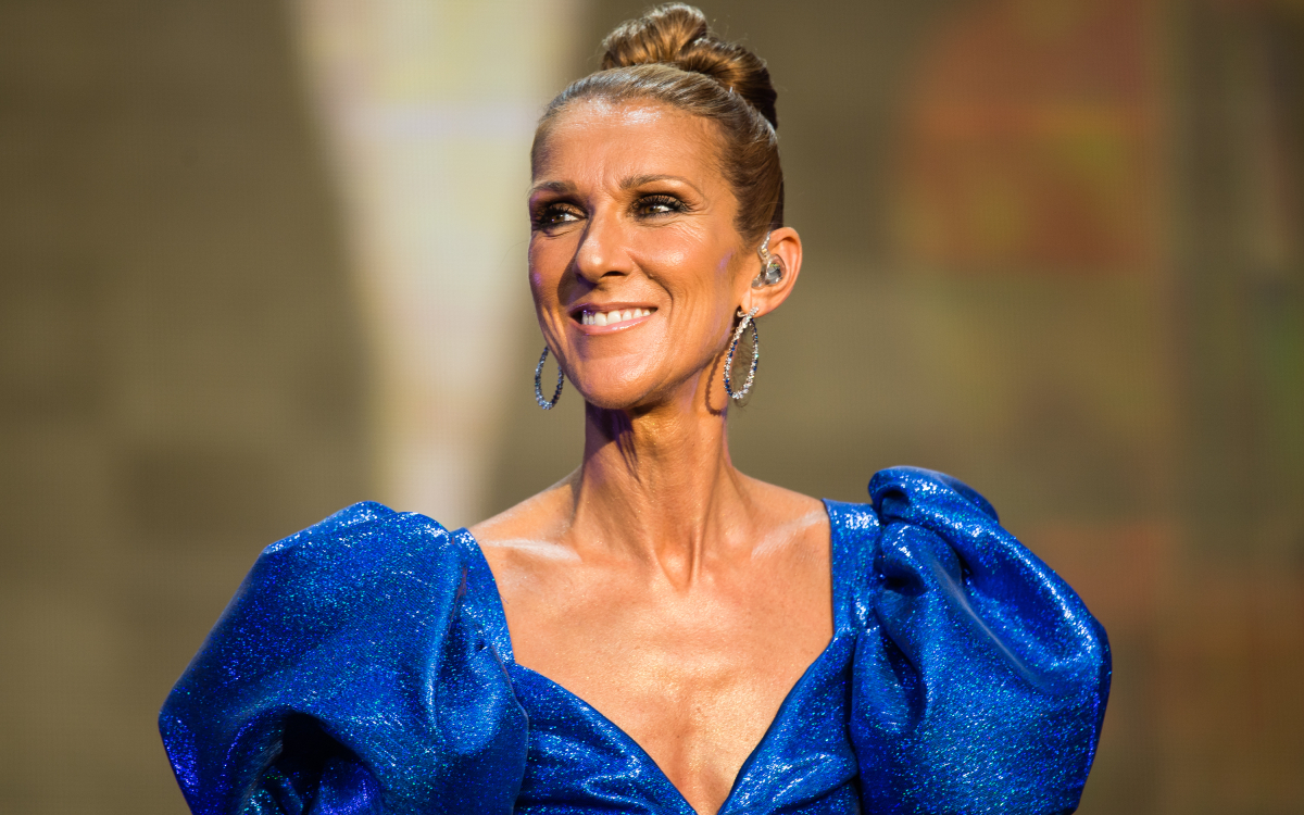 Céline Dion se produit en direct au Barclaycard Presents British Summer Time Hyde Park à Hyde Park le 5 juillet 2019 à Londres, en Angleterre.