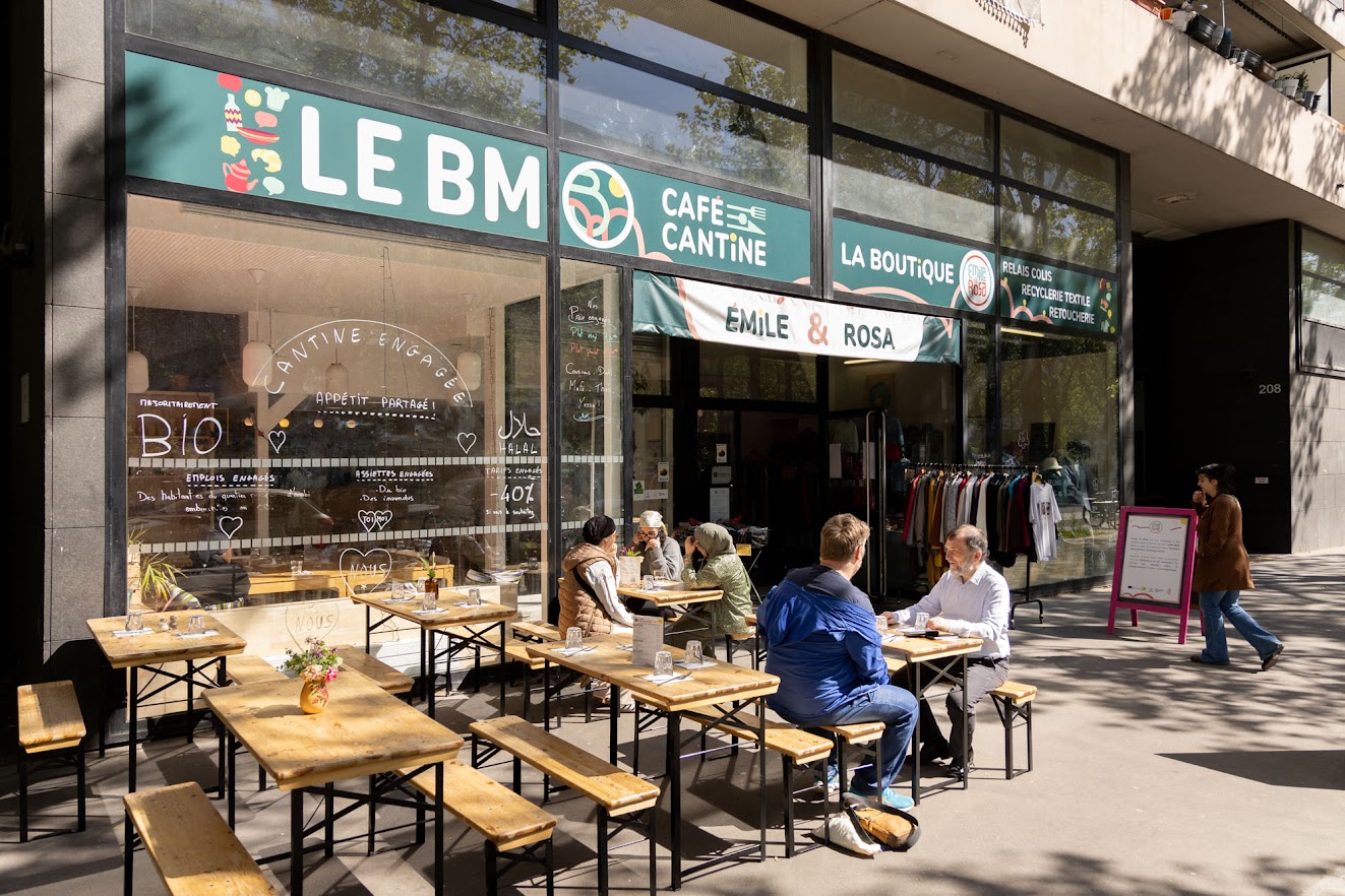 Visuel de Emile et Rosa, cantine solidaire et friperie boulevard Macdonald